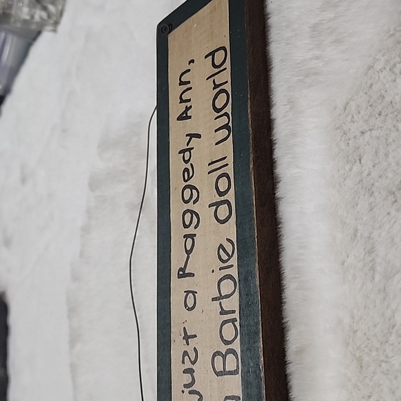 PRIMITIVE  WOOD  WALL / DOOR HANGING. - Picture 3 of 4